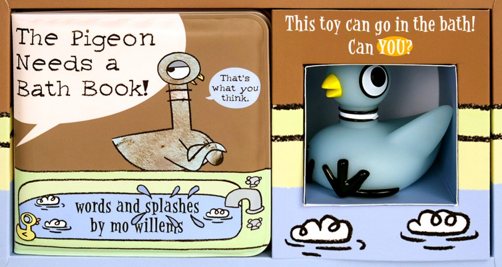 The Pigeon Needs a Bath Book with Pigeon Bath Toy! – Pigeon Presents